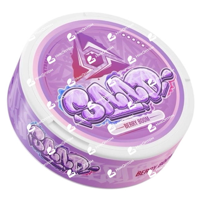 SAAD - GRAFFITI - BERRY BOOM (75mg) — купить снюс оптом в НикОптом