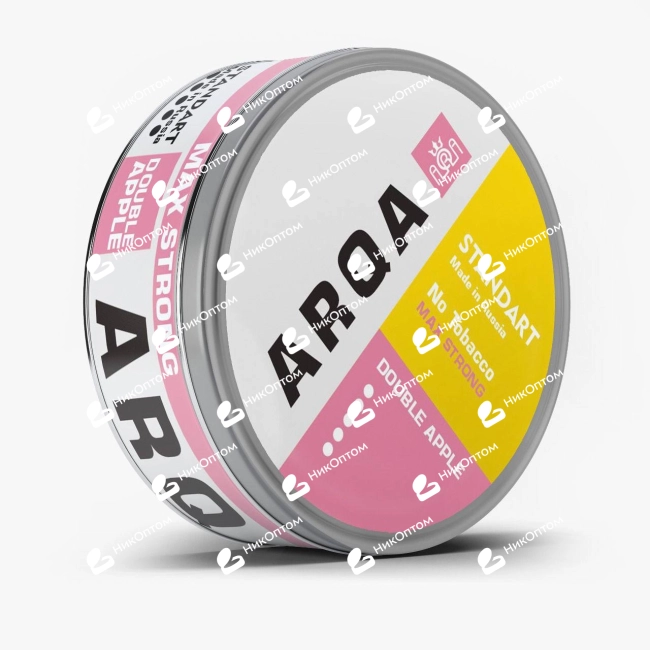 ARQA - MAX STRONG (Standart) - Double Apple (100mg) — купить снюс оптом в НикОптом