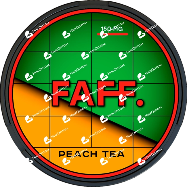 FAFF. - 150mg - PEACH TEA — купить снюс оптом в НикОптом