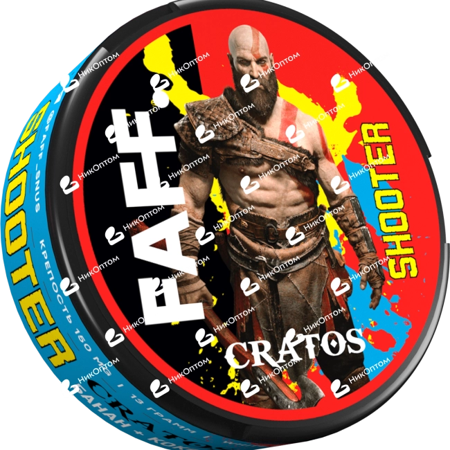 FAFF. - SHOOTER - CRATOS - Банан + Кокос + Ананас (150mg) — купить снюс оптом в НикОптом