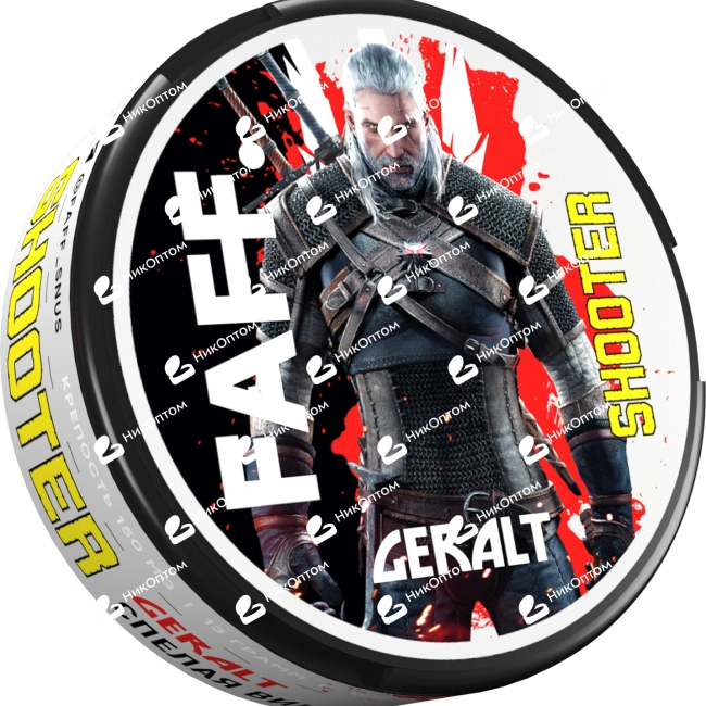 FAFF. - SHOOTER - GERALT - Спелая Вишня (150mg) — купить снюс оптом в НикОптом