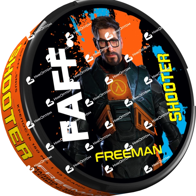 FAFF. - SHOOTER - FREEMAN - Малина + Мята + Клубника + Лесные ягоды (150mg) — купить снюс оптом в НикОптом