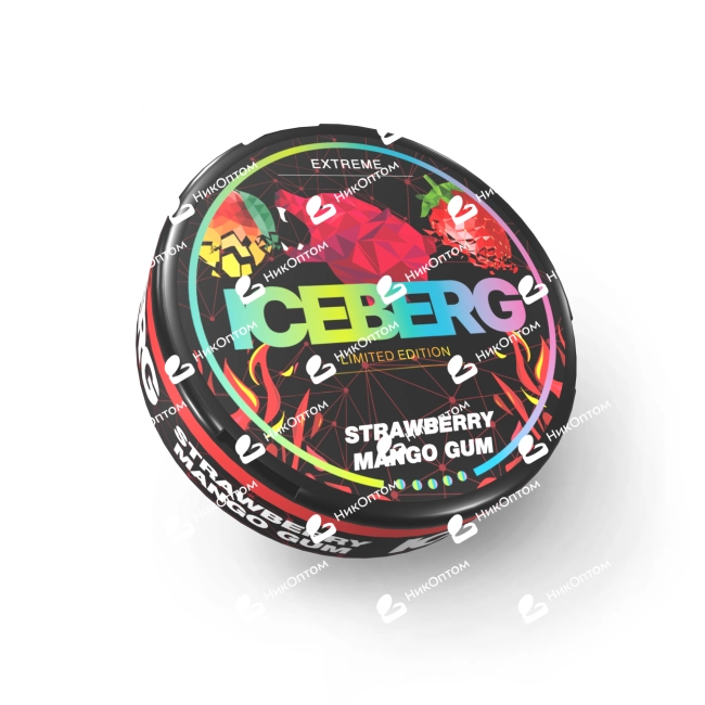 ICEBERG - Strawberry Mango Gum (130mg) — купить снюс оптом в НикОптом