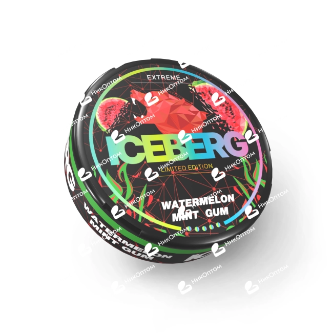 ICEBERG - Watermelon Mint Gum (130mg) — купить снюс оптом в НикОптом
