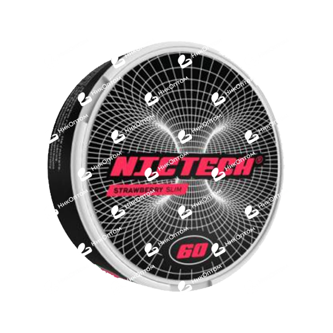 NICTECH - Strawberry (60mg) — купить снюс оптом в НикОптом