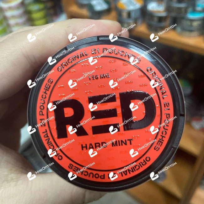 RED - Classic - Hard Mint - Мята (150mg) — купить снюс оптом в НикОптом
