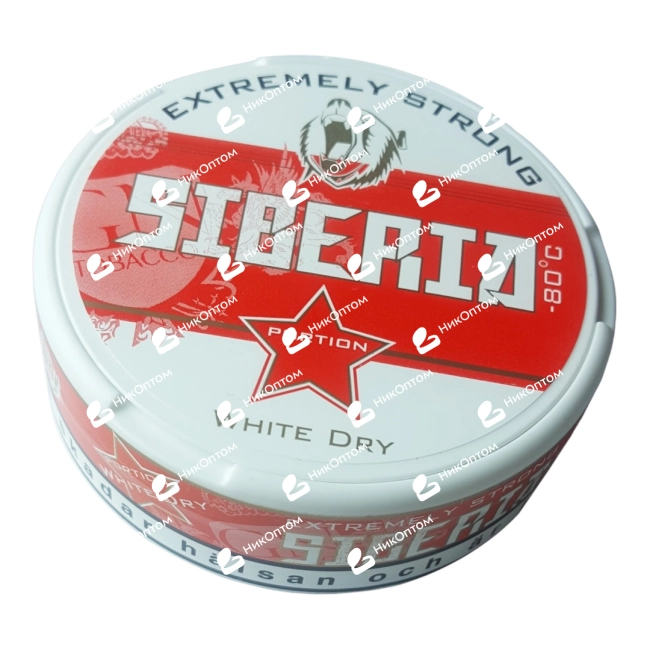 SIBERIA Red - White Dry - 13g — купить снюс оптом в НикОптом