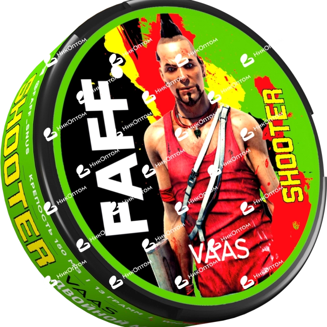 FAFF. - SHOOTER - VAAS - Двойной Ментол (150mg) — купить снюс оптом в НикОптом