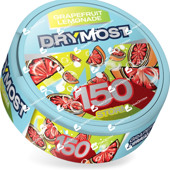 DRYMOST - Grapefruit Lemonade - Грейпфрутовый лимонад (150mg) — купить снюс оптом в НикОптом
