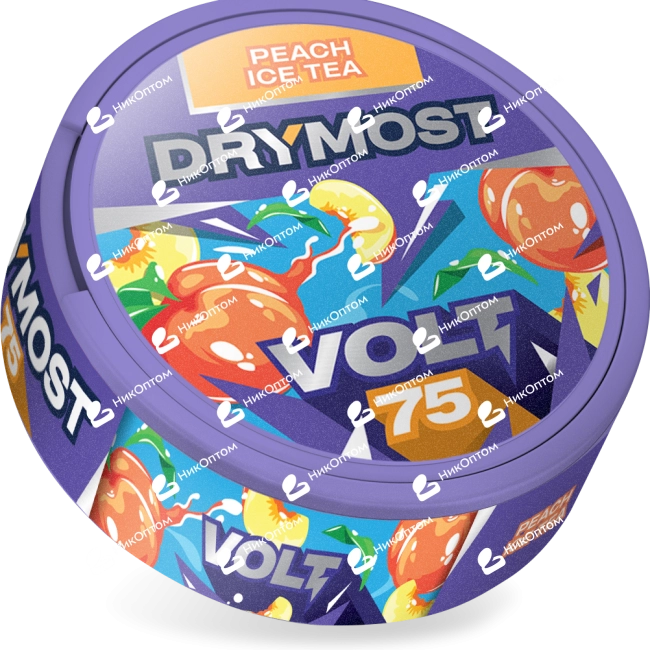 DRYMOST - Peach Ice Tea - Персиковый холодный чай (75mg) — купить снюс оптом в НикОптом