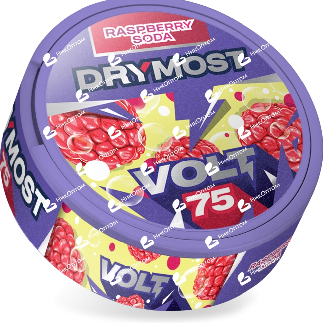 DRYMOST - Raspberry Soda - Малиновая сода (75mg) — купить снюс оптом в НикОптом