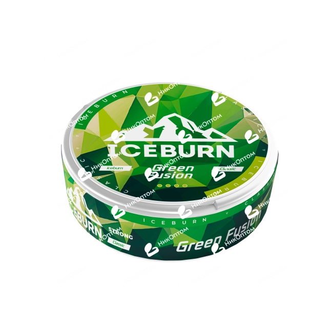 ICEBURN - GREEN FUSION - Байкал (100mg) — купить снюс оптом в НикОптом