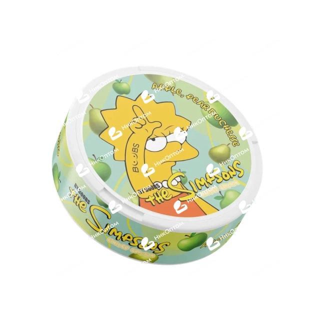 The Simpsons - ЛИЗА - Яблоко, Дюшес (100mg) — купить снюс оптом в НикОптом