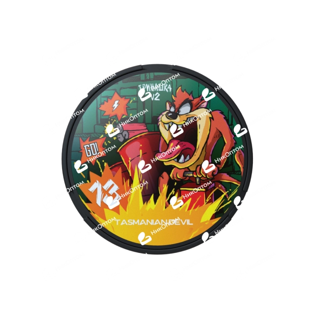 ТРИНАШКА - V2 - TASMANIAN DEVIL - Клубника, Банан и Кокос (150mg) — купить снюс оптом в НикОптом